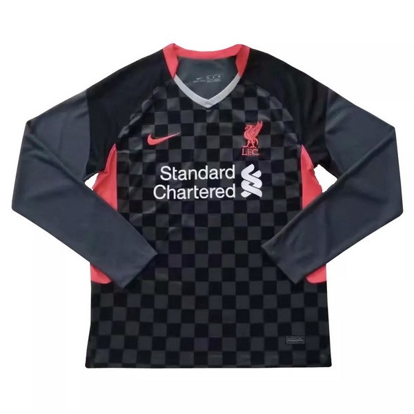 Thailande Maillot Football Liverpool Third ML 2020-21 Noir